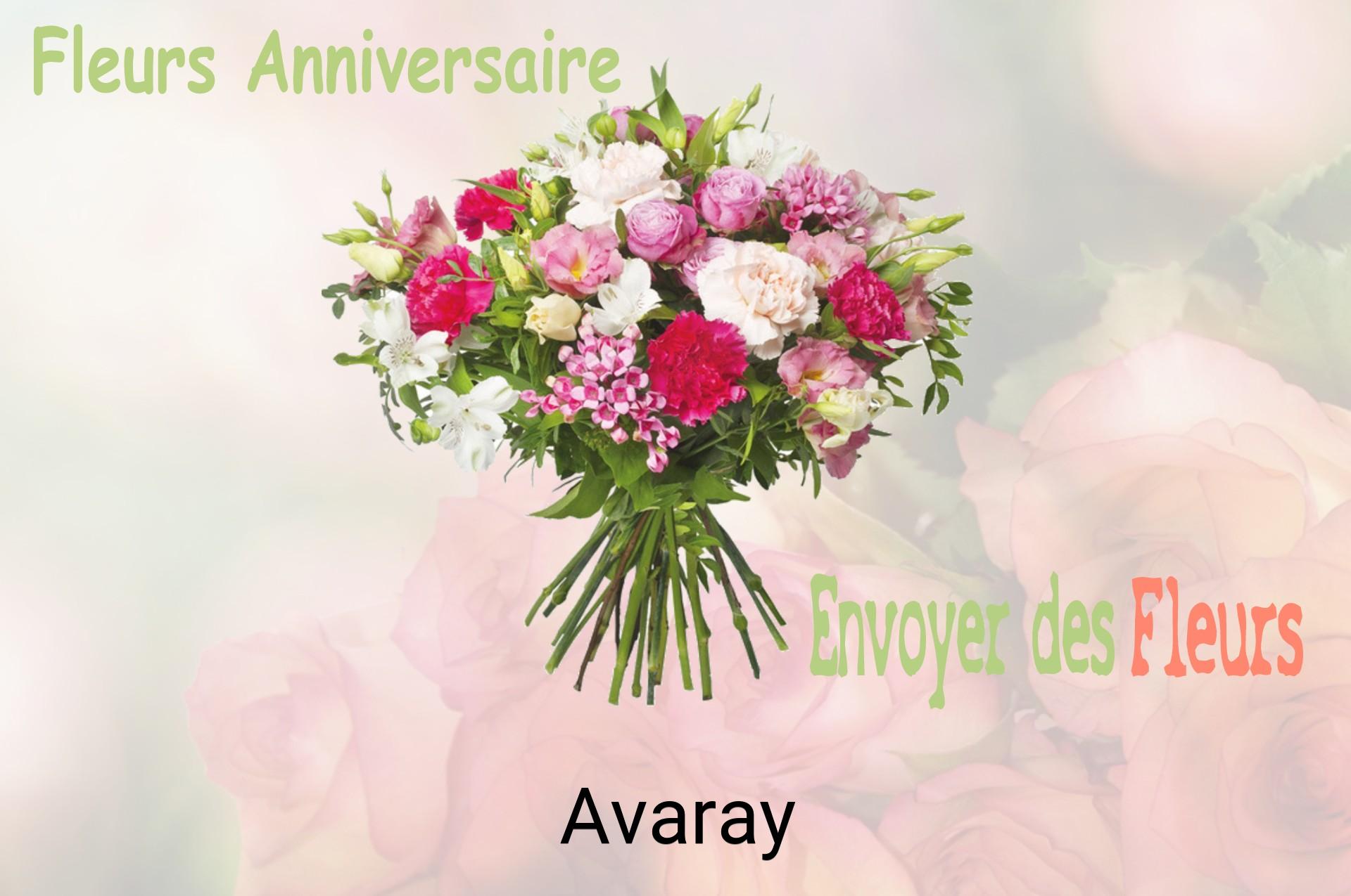 Bouquet de fleurs d’anniversaire livré à Avaray